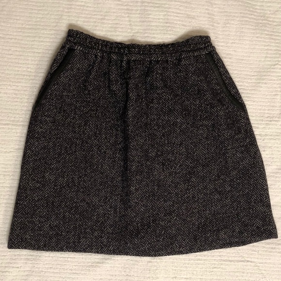 J. CrewBlack Wool Bell Skirt
